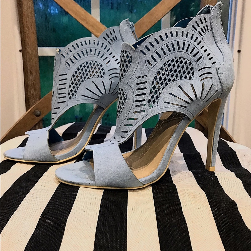 JustFab Faux-suede Heals - Picture 3 of 6